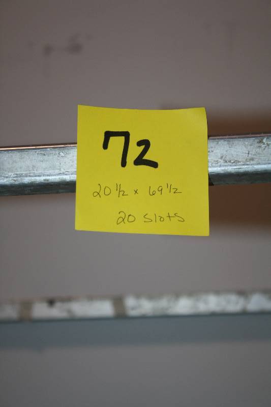 lot 72 image: H.D. welded aluminum sheet pan cart