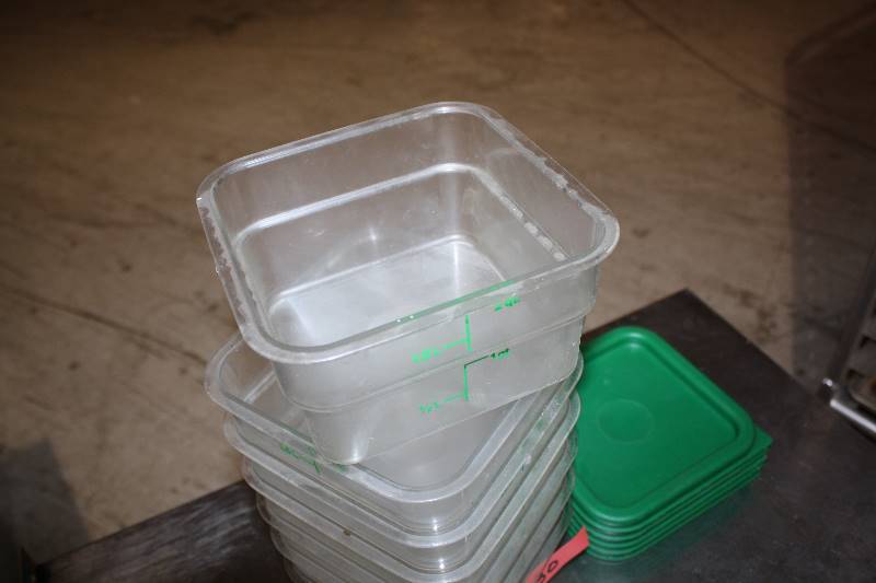 lot 130 image: Plastic Containers and Lids