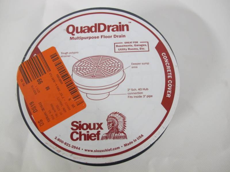 Sioux Chief Pvc Quaddrain Multipurpose Floor Drain 841 2ppk Huge