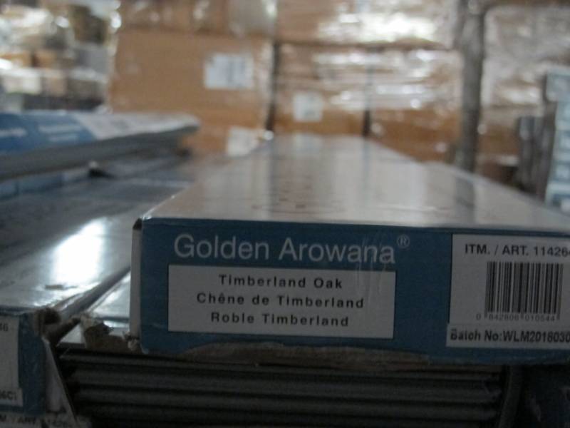 lot F12 image: GOLDEN AROWANA - Timberland Oak - Vinyl Plank - Brown Waterproof - 33 Boxes Roughly 630 Sq Ft