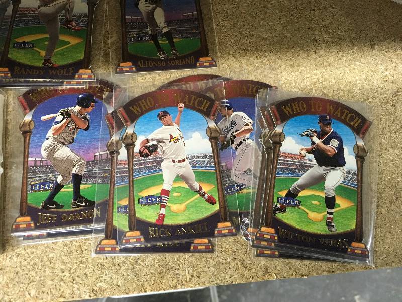 lot 89 image: Fleer Who To Watch Card Set, Topps Number Crunchers Card Set, Topps Team Timber Card Set