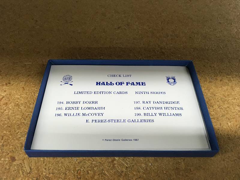 lot 86 image: Baseball Hall Of Fame Art Post Cards Limited Edition Ninth Series