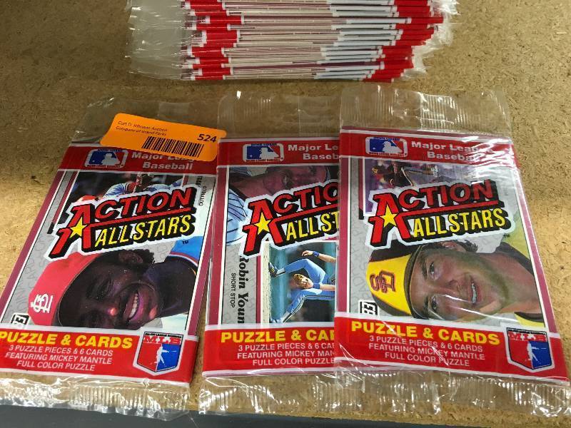 lot 84 image: MLB Action All-stars Cards & Puzzles