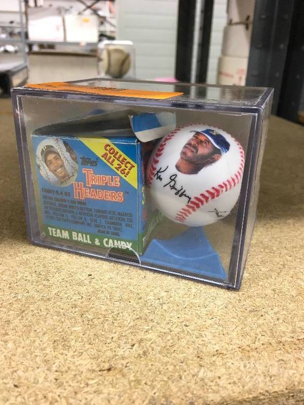 lot 81 image: Topps Triple Headers Seattle Mariners Mini Baseball