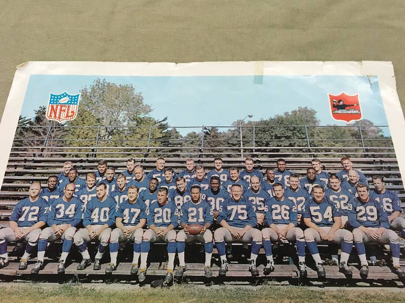 lot 74 image: New York Giants Roster Poster