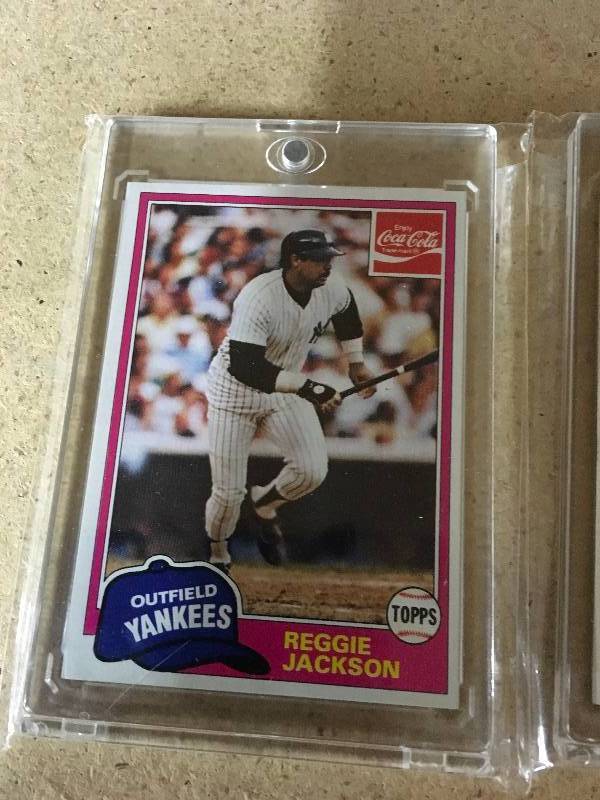 lot 53 image: 1981 Topps Coca-Cola Yankees Cards