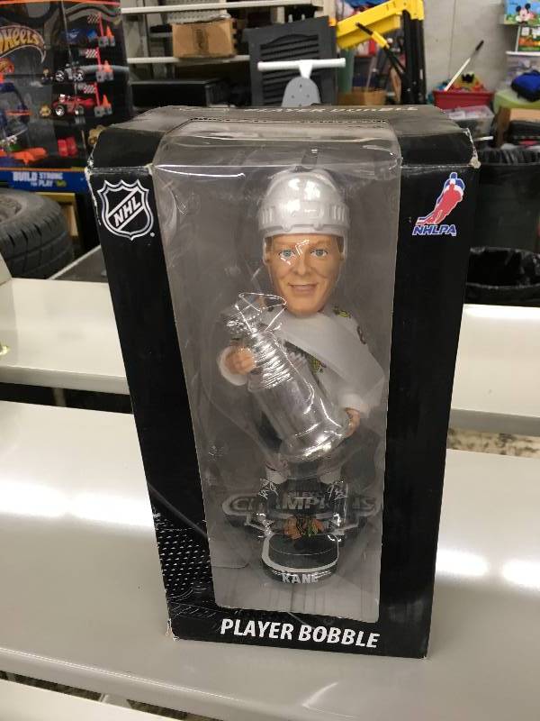 lot 6 image: Patrick Kane Stanley Cup Champion Bobble Head