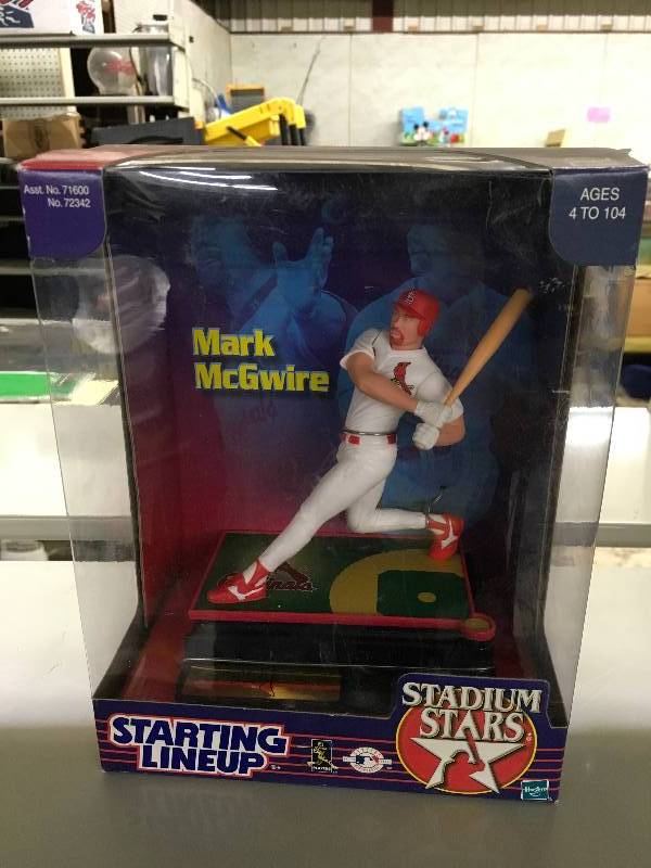 lot 14 image: Stadium Stars Starting Lineup Mark McGwire Figurine