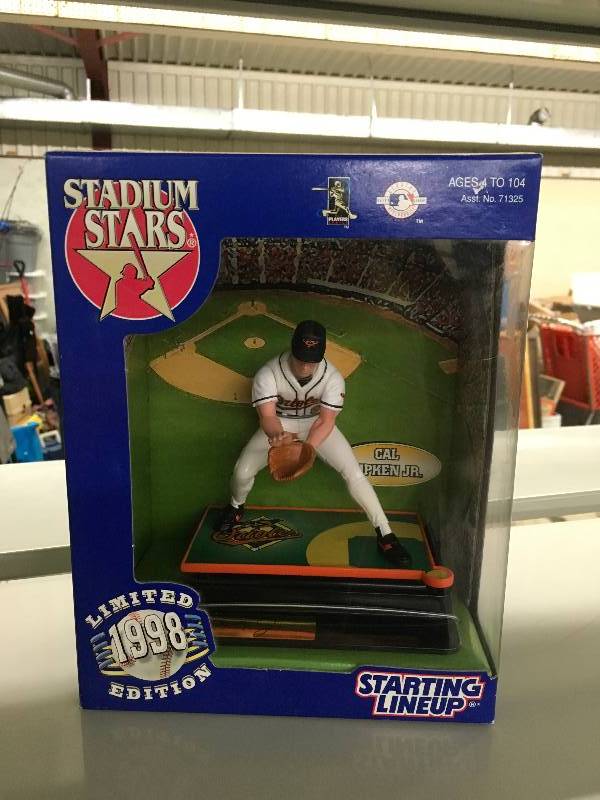 lot 17 image: 1998 Starting Lineup Stadium Stars Cal Ripken Jr. Figurine