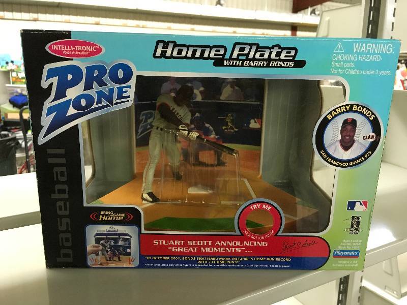 lot 25 image: Pro Zone Home Plate W Barry Bonds Figruine