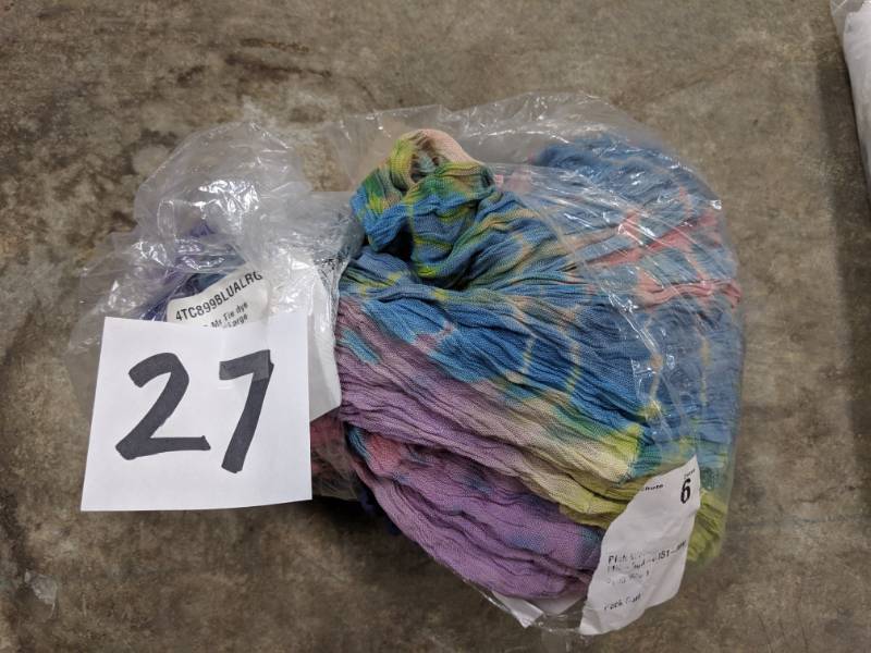 lot 27 image: Lola P Womens Tie-Dye Dress blue large NEW
