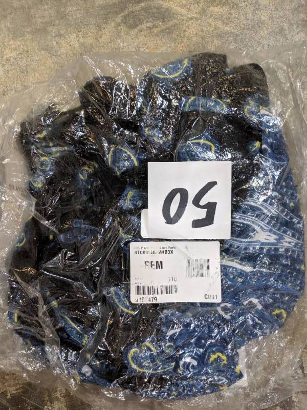 lot 50 image: Lola P Womens Print Palazzo Pant blue 3X NEW