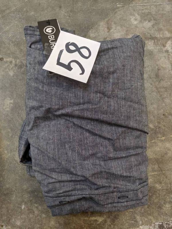lot 58 image: Los Angeles Pop Art Mens Burnside Chambray Long-Sleeve Shirt black 2XL NEW