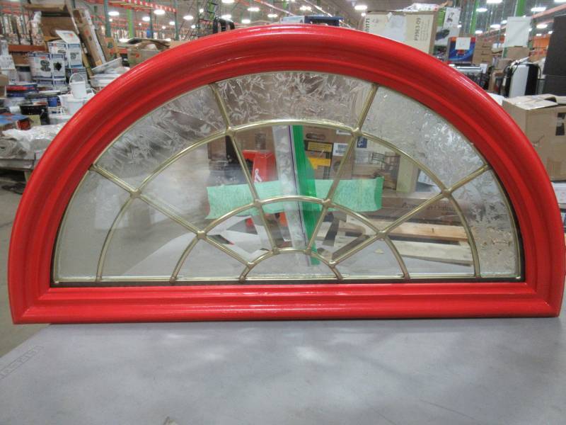 lot 85 image: Exterior Door Replacement Arch Light. 24 X 12 X 1 12 Channel.