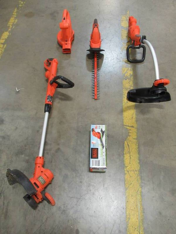 lot 137 image: Black & Decker Electric Power Tools. - Batteries and Chargers Not Included for Battery Operated Tools.
