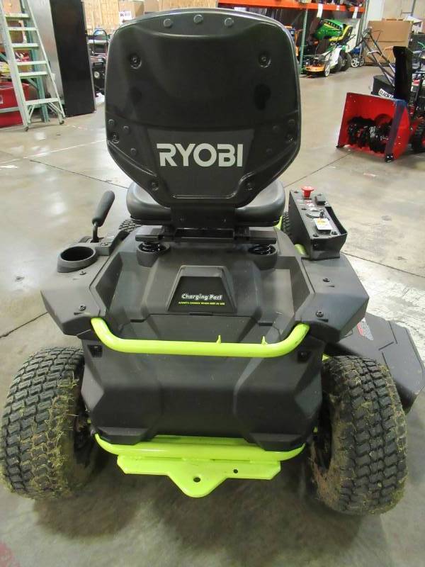 RYobi 38 Inch 100 Ah Battery Electric Riding Ride On Lawn Mower Mow 3