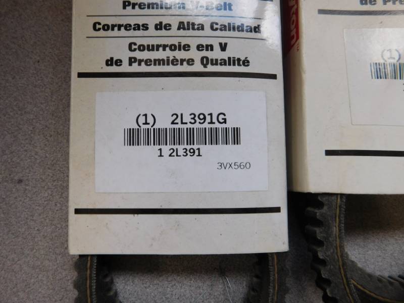 lot 15 image: Various Gator and Dayton V-Belts