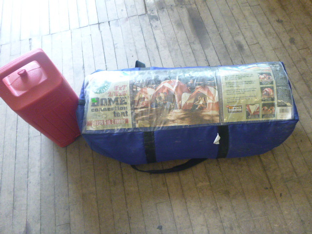 lot 29 image: Ozark Trail Dome Connection Tent and Coleman Lantern