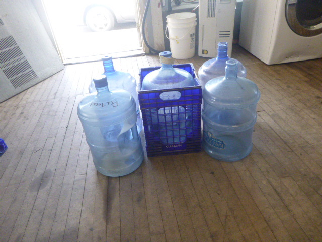 lot 36 image: 5 Five-Gallon Water Jugs
