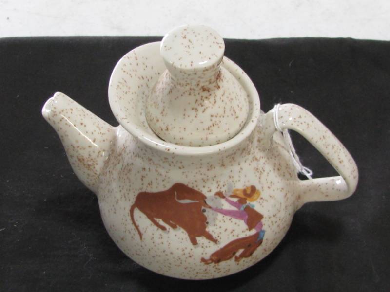 lot 9 image: Red Wing 2006 Cowboy Roundup Commemorative Tea Pot
