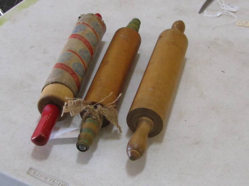 lot 57 image: Wood Rolling Pins