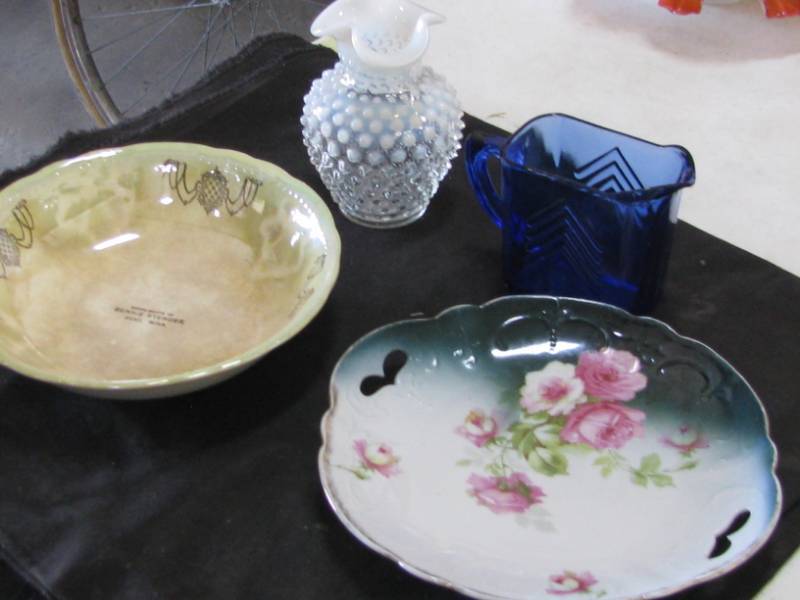 lot 65 image: Depression Blue Pitcher