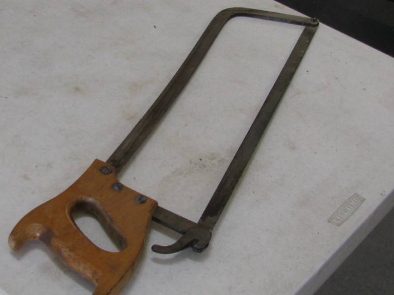 lot 71 image: Vintage Meat Saw