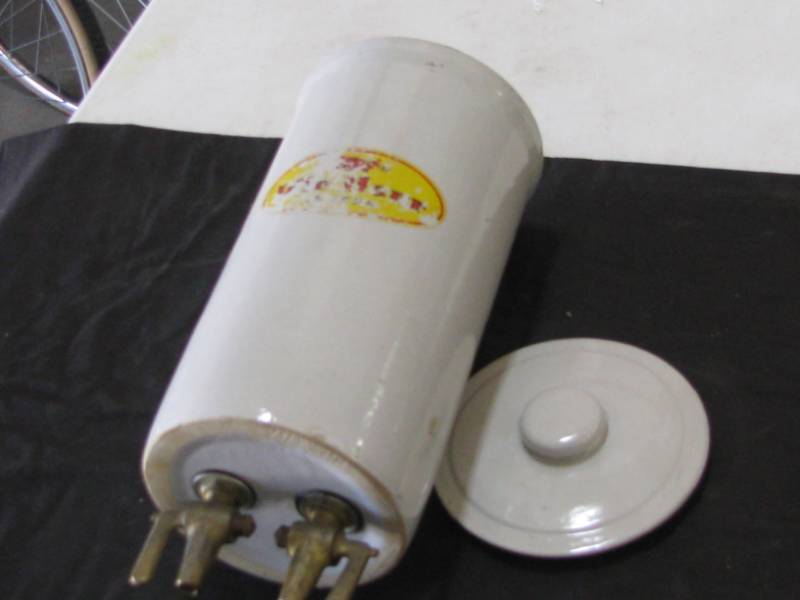 lot 85 image: Idle Hour Crock Lye Dispenser