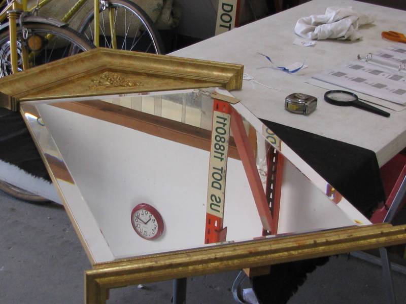 lot 95 image: Beveled Glass Mirror