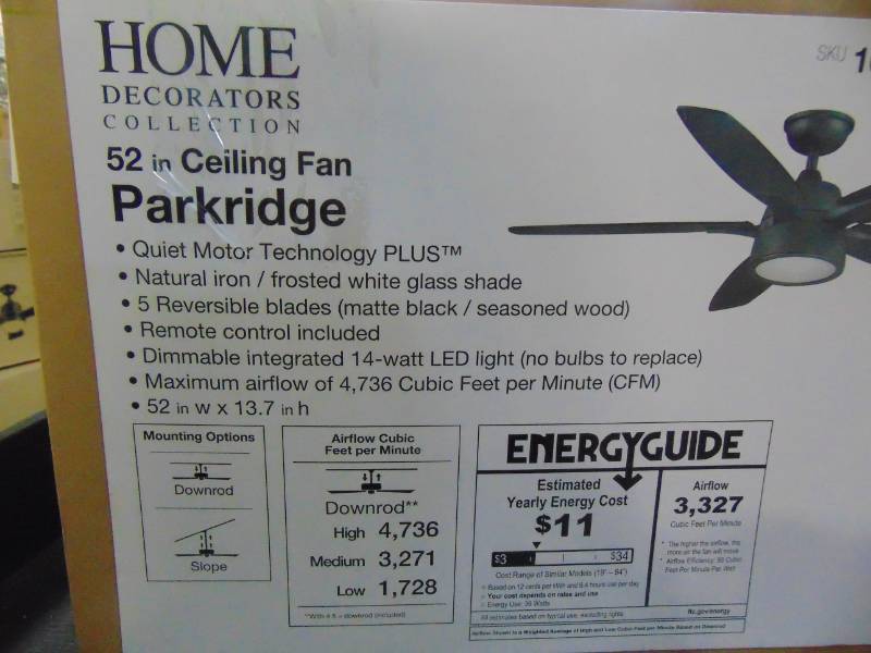 Home Decorators Collection Parkridge 52 In Led Natural Iron