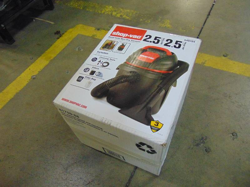 lot 314 image: Shop-Vac 2.5-Gallon 2.5-Peak HP Shop Vacuum 9302511