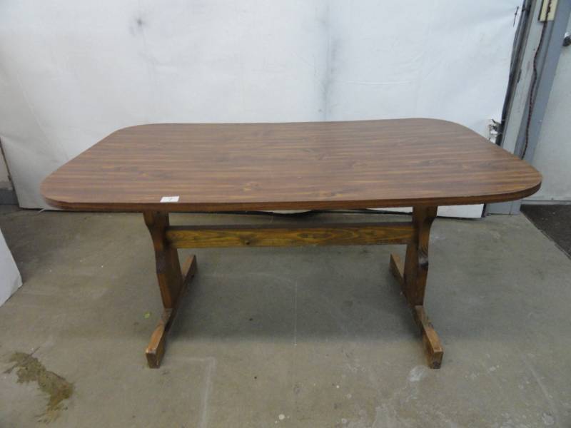 lot 7 image: Wooden Dining Table
