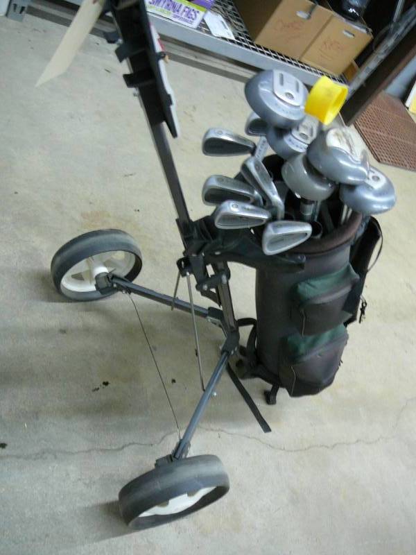 Dynatour Golf Clubs & Avalon Golf Club Pull Cart Consignment Auction