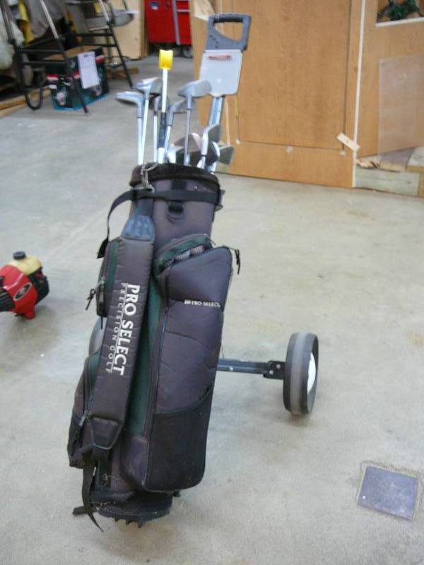 Dynatour Golf Clubs & Avalon Golf Club Pull Cart Consignment Auction