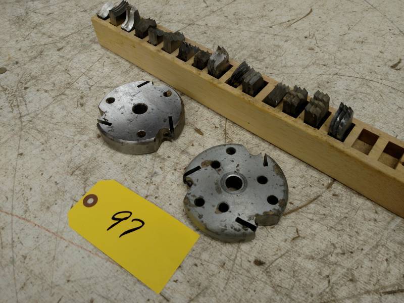 lot 97 image: (2) 34 Shaper Cutter Heads with A...
