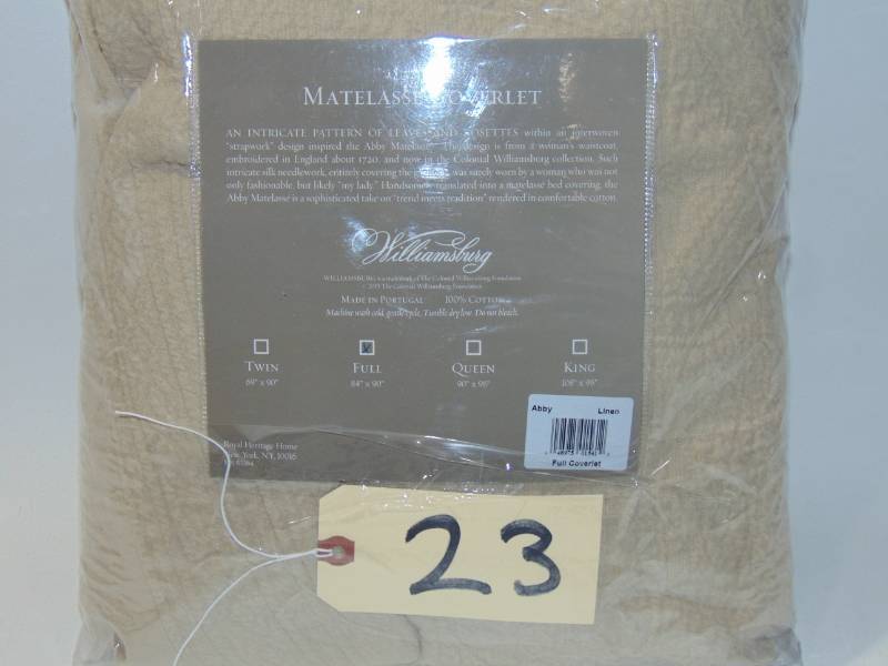 Linen Beige  Coverlet - Full