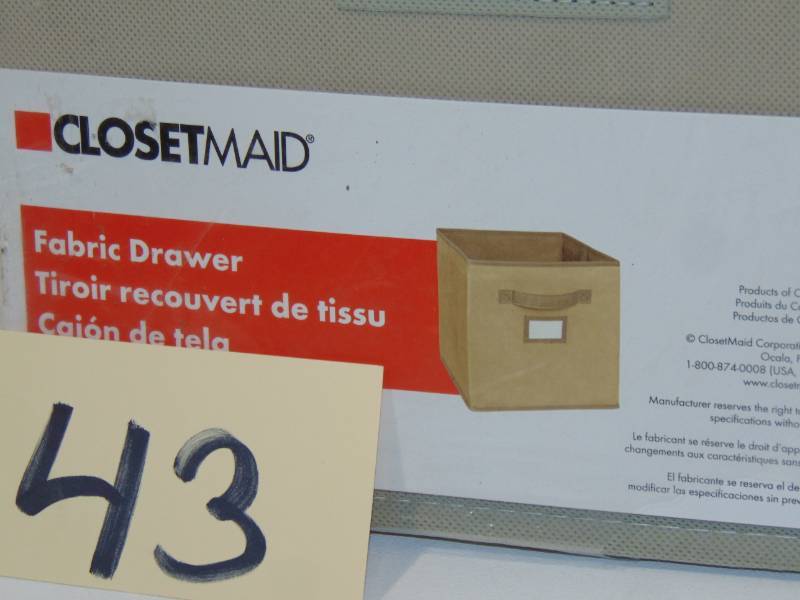 8   ClosetMaid 10.5 in. W x 11 in.  Fabric Drawer