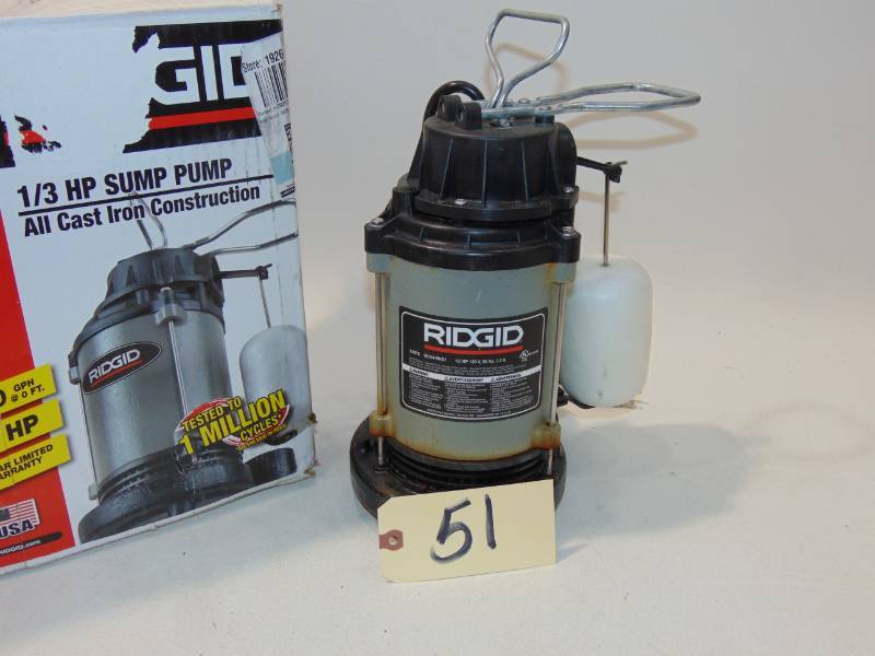 RIDGID 13 HP Cast Iron Sump Pump