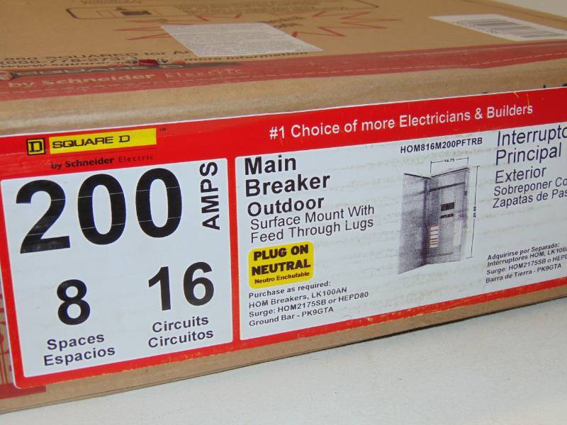 Outdoor Main Breaker Load Center with Feed-Thru Lug