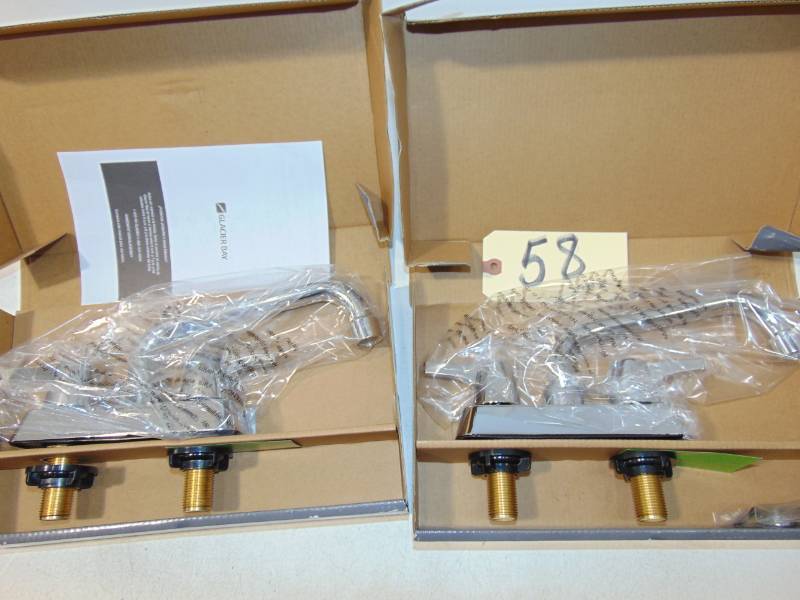 2 Aragon 4 in. Centerset 2-Handle Laundry Faucet