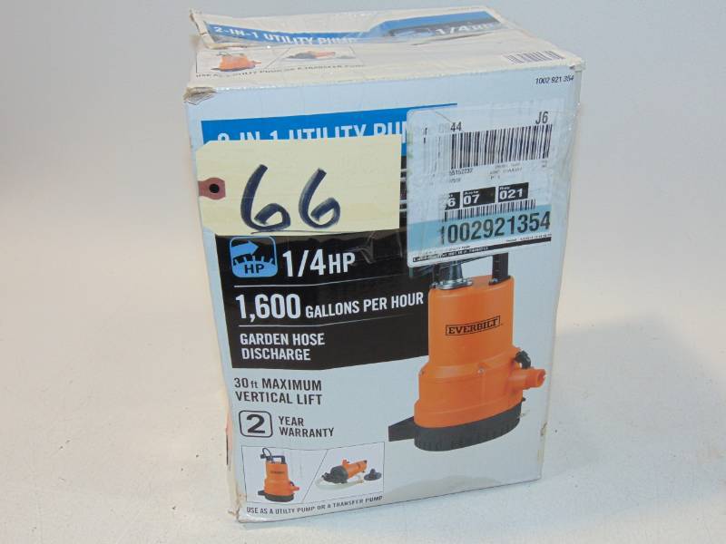 Everbilt 14 HP 2-in-1 Utility Pump