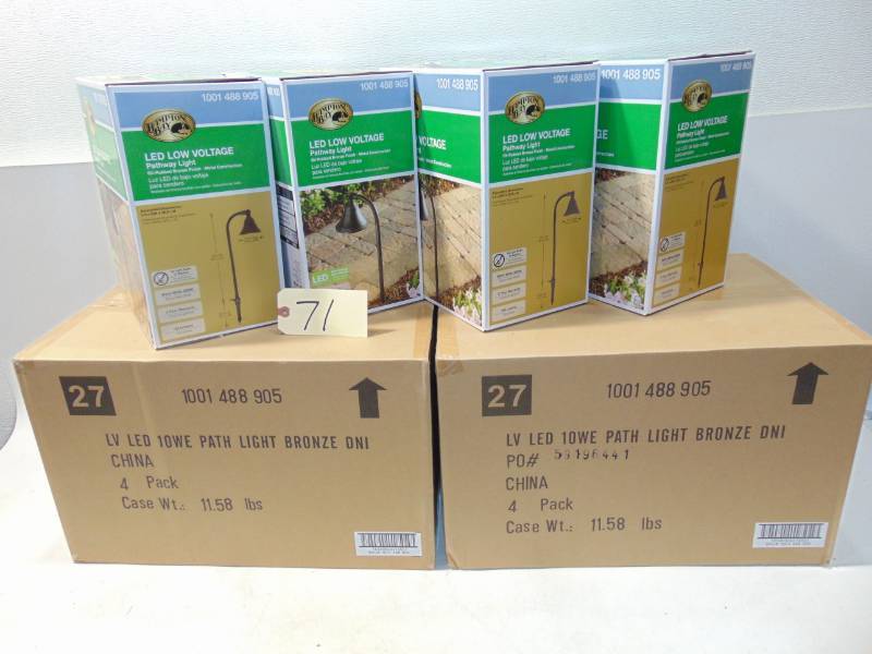 2 Cases  Path Lights Metal Shades