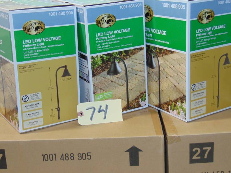 2 Cases  Path Lights Metal Shades