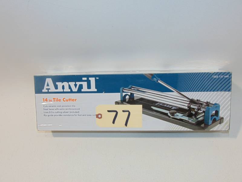 Anvil 14in Tile Cutter Steel Base