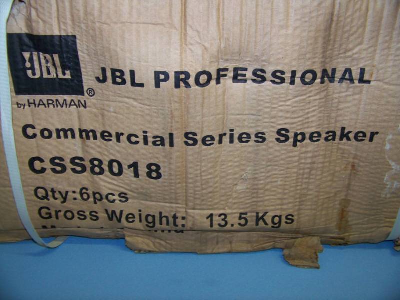lot 56 image: (6) JBL Professional, Commercial Series, In-Ceiling Speakers and Back Cans - NEW in Original Boxes
