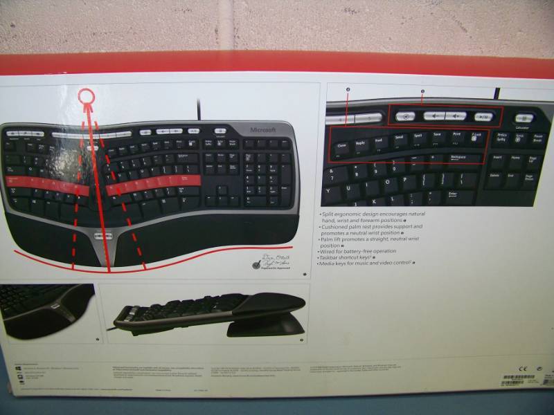 lot 102 image: Microsoft, Natural Ergonomic 4000, Computer Keyboard - NEW in Original, Sealed Box