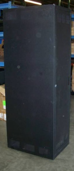 lot 97 image: Middle Atlantic, LARGE, 45 RU, Professional Equipment Rack (Electronic Enclosure) with Lockable Front Door and Keys on Castors - NEW  UNUSED