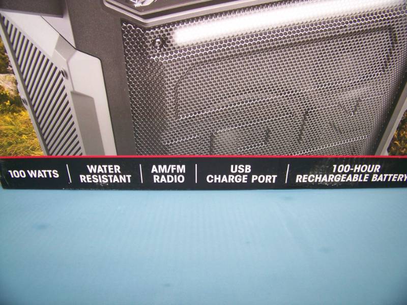 lot 61 image: ION, Pathfinder, High Power, Water Resistant, Portable, Wireless Loudspeaker  Speaker with Bluetooth Connectivity - NEW in Original Box