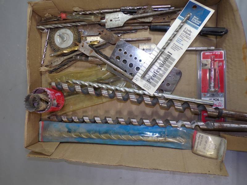 lot 21 image: Wood Auger bits and Drill bits