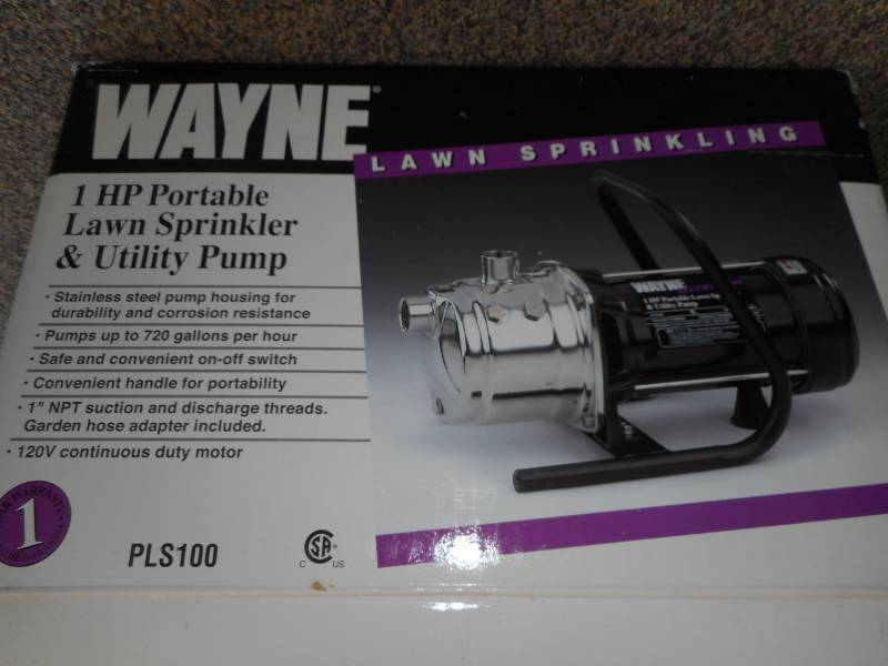 Lawn SprinklerUtility Pump